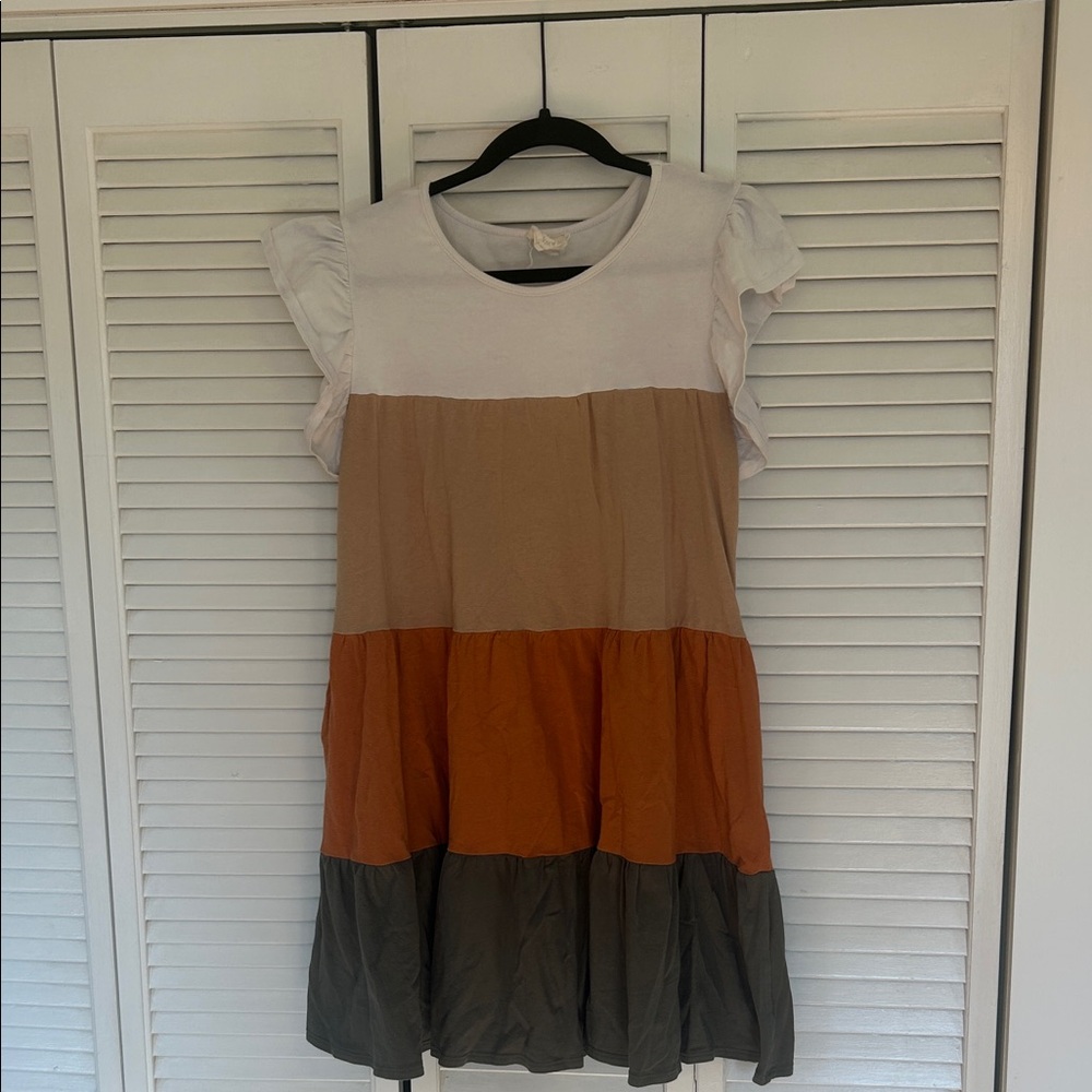 Colorful Tiered Women’s Dress